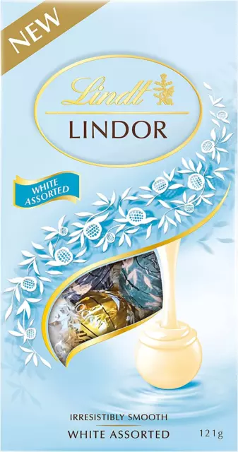 Lindt Lindor White Assorted Chocolate Bag 121G