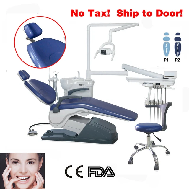 Dental Chair Unit Computer Controlled DC Motor + Stool TJ2688-A1 Turbine MD