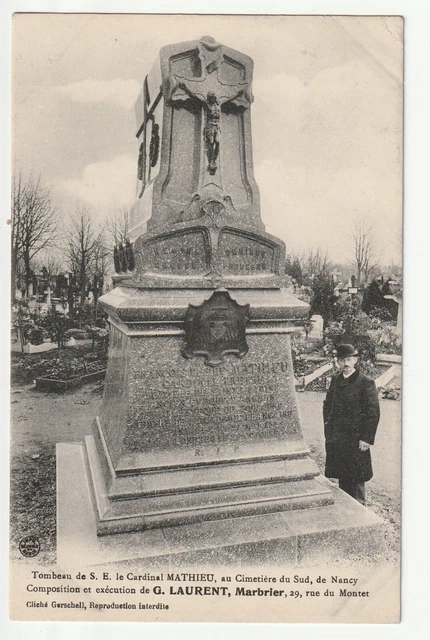NANCY - Meurthe & Moselle - CPA 54 - Tomb Cemetiere du Sud Marbrier G.Laurent