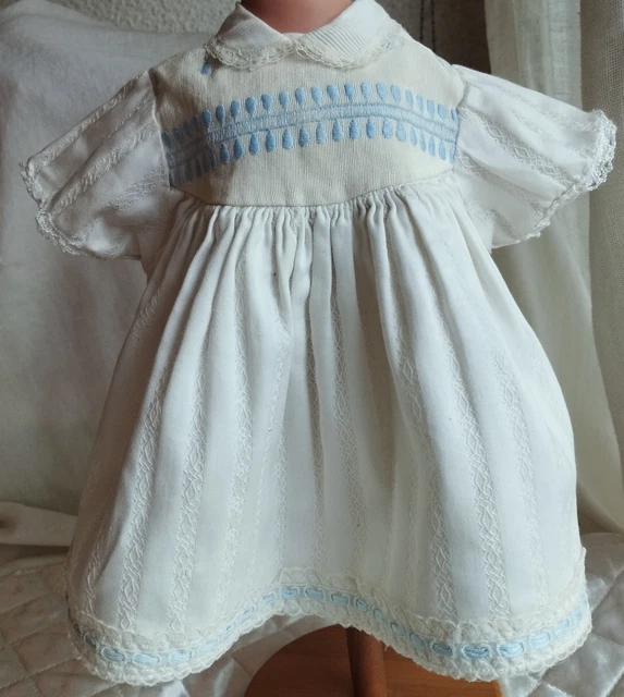 Petite Robe Pour Poupée Ancienne - Jumeau, Bru, Steiner - Occasion