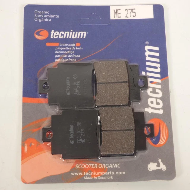 Plaquettes De Frein Arrière Tecnium Pour Honda SH 300 (2007-2017) - Organiques, Noires - Garantie 2 Ans