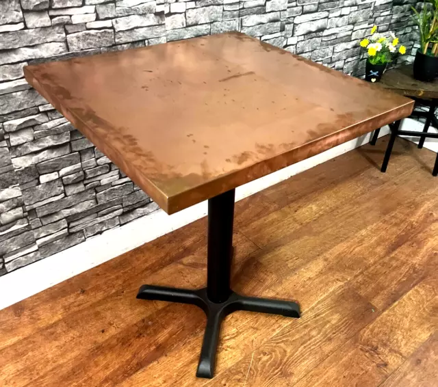 Copper Dining Table Bar Bistro cafe bar Restaurant Contract Quality Heavy Duty