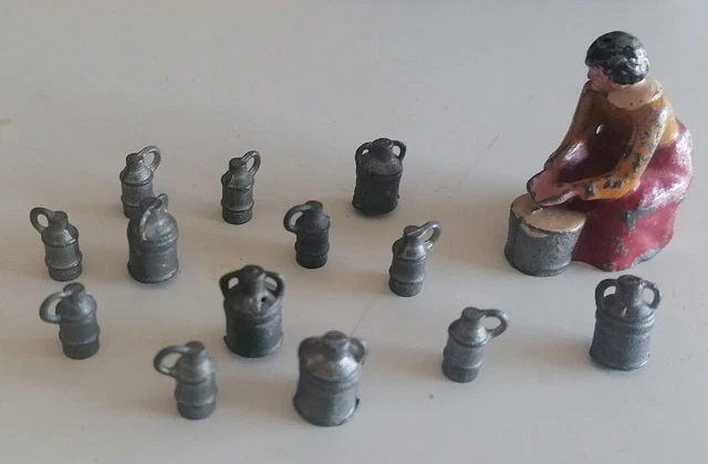 Jouet Ancien Figurines En Plomb Bf Plomb Creux Ferme