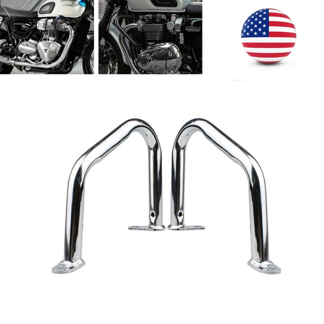 US Pair Universal Modified Engine Guard Crash Bar Motorbike Body Frame Protector