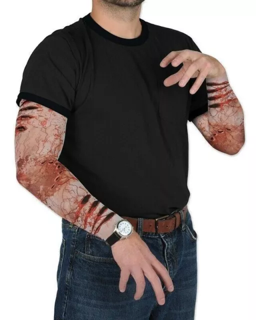 Zombie Bite Party Sleeve - Halloween Blood Wound Horror Special Effect