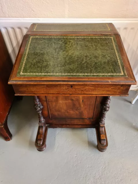 Victorian Walnut Davenport