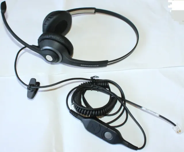 SENNHEISER SC 260 569820 Headset Connected to CSTD 01 05362 Bottom Cable
