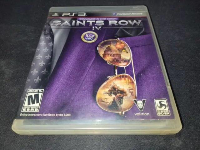 Saints Row IV Commander in Chief Edition 4 Playstation 3 PS3 MINT disc CIC DLC-!