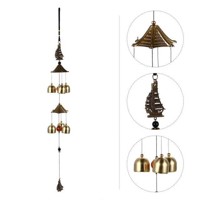 2pcs Wind Chime Outdoor Deep Ton Klassische Metallglocken hängende Anhänger