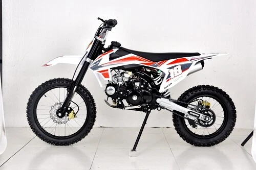 125Cc Pit Motor Dirt Bike Trail Motocross Ele-Start 14/17 Big Wheel Dingo Red