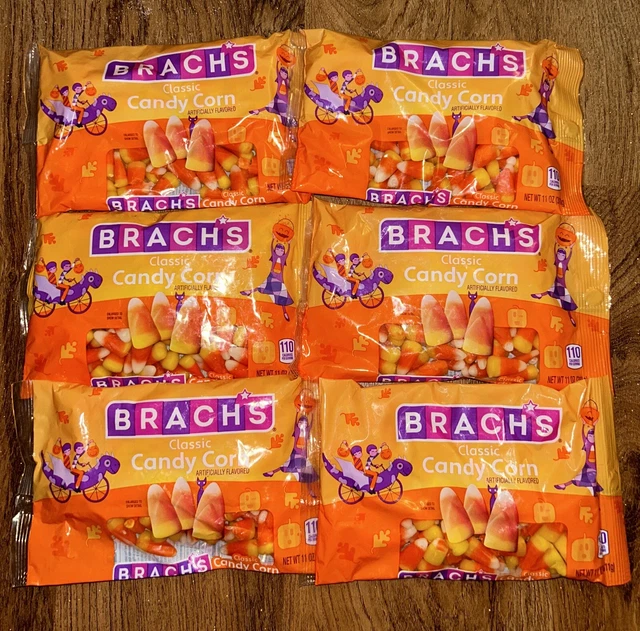 X6 Brachs Classic Halloween Candy Corn 11 Oz Each Best By Jun/2024