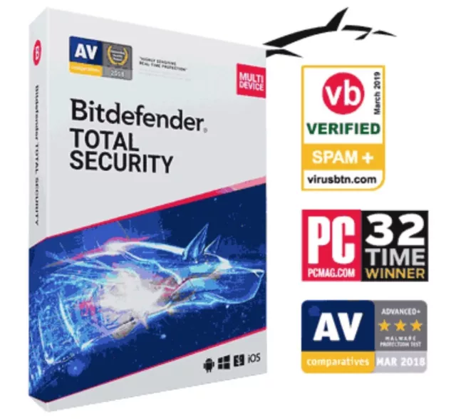 Bitdefender Total Security 2024 für 3 Monate / 5 Geräte