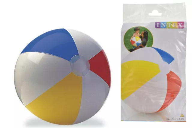 NEW Intex Beach Ball 20" Glossy Panel | Inflatable Pool Toy Swimming | ihartTOYS