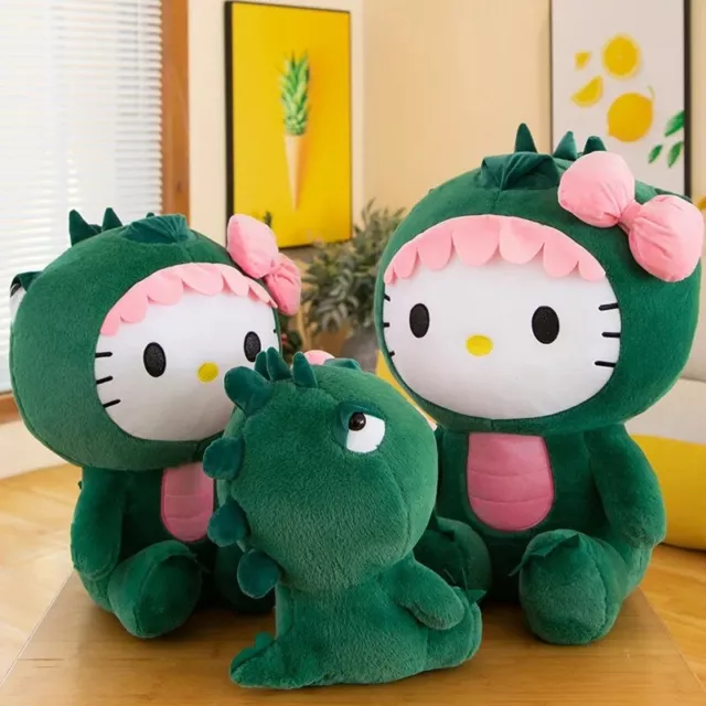 Sanrio Hello Kitty Plush Doll Creative Cross Dressing Dinosaurs Exquisite Toys