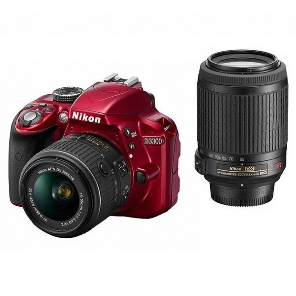 Nikon D3300 18-55 VR Ⅱ Kit Red Nikon Digital SLR Camera D3300 18-55 VR II Lens Kit Red