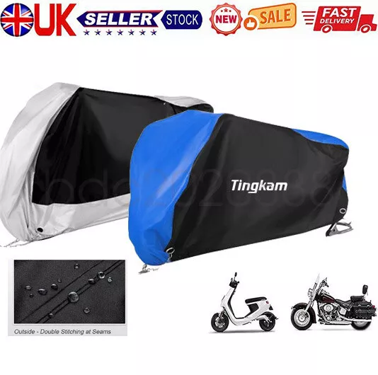 Motorcycle Motorbike Scooter Moped Cover Waterproof Rain Dust UV Protector M-4XL