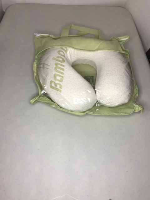 Bamboo Memory Foam Travel Pillow Neck Support - U Shaped -NEW
