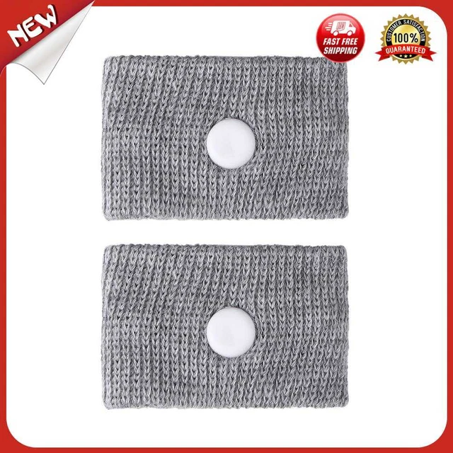 es kasiqi 2 pulseras antimovimiento para enfermedad matutina (gris)