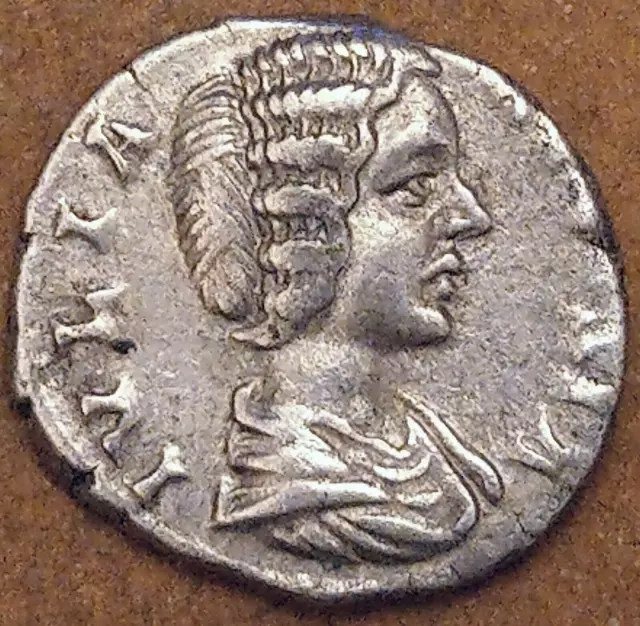 Roman Coin Silver Denarius Of Julia Domna Augusta, My#1.17