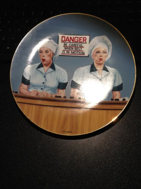Hamilton Collection - "Eating the Evidence" - I Love Lucy Collection Plate