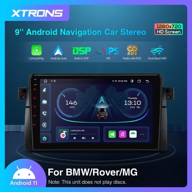 XTRONS PEP9146B Car Radio Car Tablet BMW E46 GPS Android 11 Wifi Carplay Car