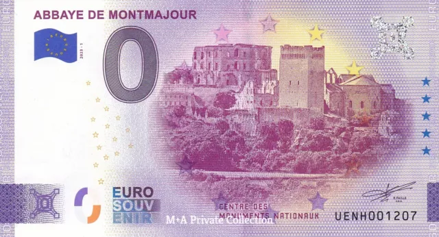 0 Euro-Schein FRANKREICH - ABBAYE DE MONTMAJOUR Abtei Kloster Arles UENH-2023-1