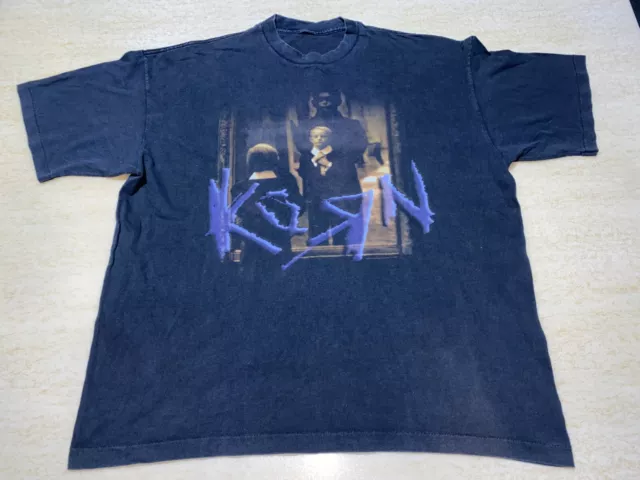 Vintage korn 90 SHIRT ROCK TOUR SINGLE STICH concert limp bizkit band deftones x