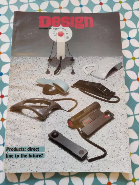Vtg Retro 80s Design Council Magazine December 1987 Telephones Products