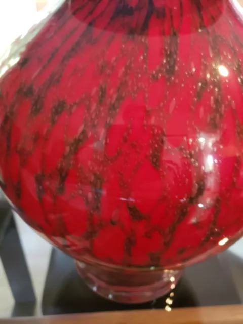 MIKASA Red Glass Vase 3