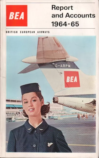 Bea Annual Report 1964/65 Trident  British European Airways B.e.a.