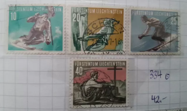 Lichtenstein Briefmarken Michel Nr. 334 Gestempelt