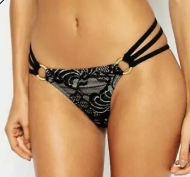 UJENA FRENCH DOT Sheer Banded Thong Bikini $92.00 - PicClick