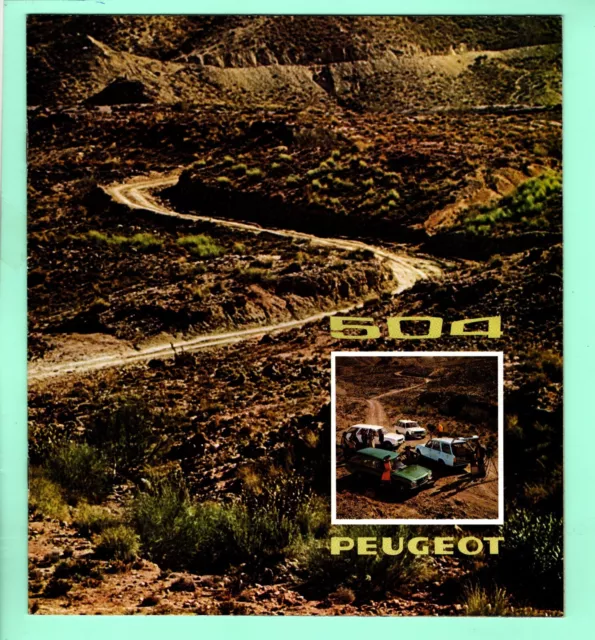 ▬► Prospectus Brochure Catalogue PEUGEOT 504 Voiture - 1974 - 16p