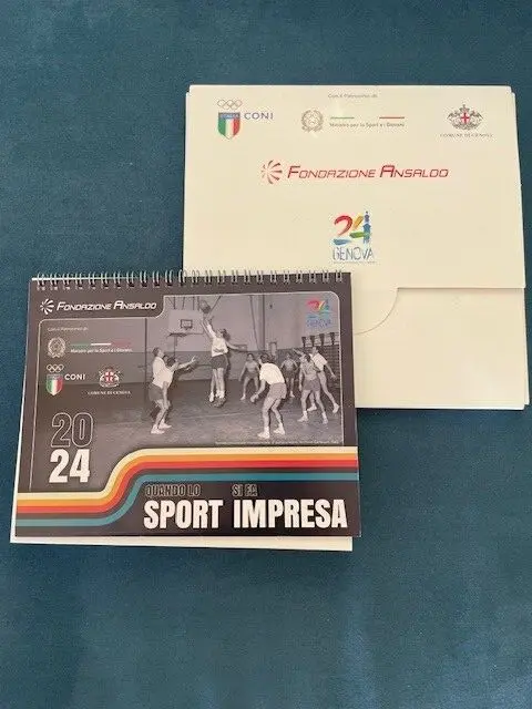 Calendario Da Scrivania 2024 Sport Impresa Fondazione Ansaldo Coppi Pele' Basket
