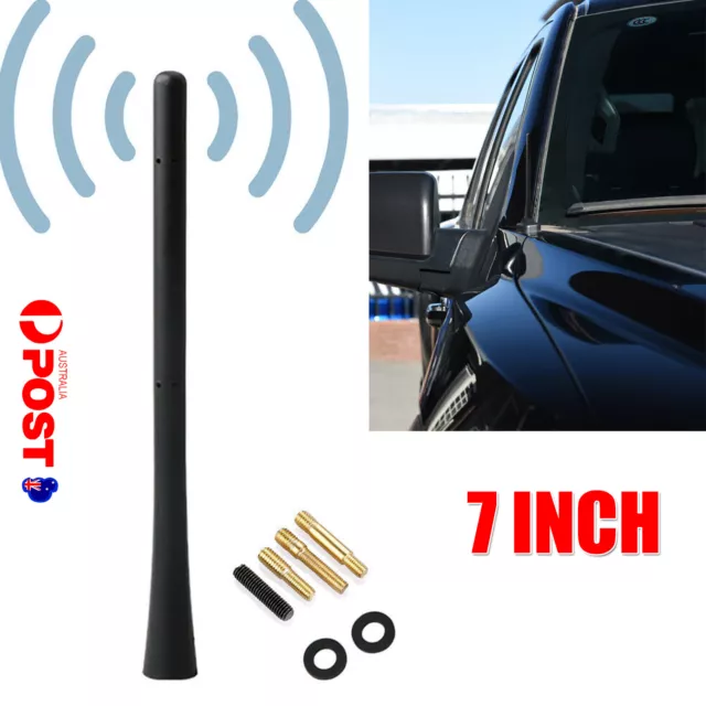 7" Universal Car AM/FM Radio Antenna Short Mast Signal Flexible Roof AerialSUV Z