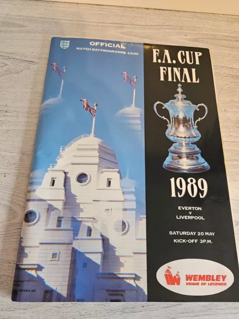 Everton v Liverpool 1989 FA Cup Final Programme  (2-3AET)