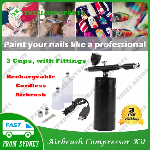 Mini 0.3mm Air Compressor Kit Air-Brush Paint Spray Gun Airbrush Nail Art Tattoo