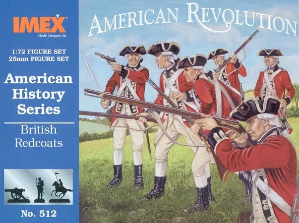 SOLDIERS 1/72 FAR-WEST MADE IN USA IMEX American Revolution British Redcoats