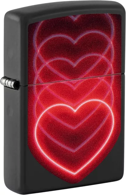 Accendino Antivento Ricaricabile Zippo Hearts Uomo Metallo Multicolor