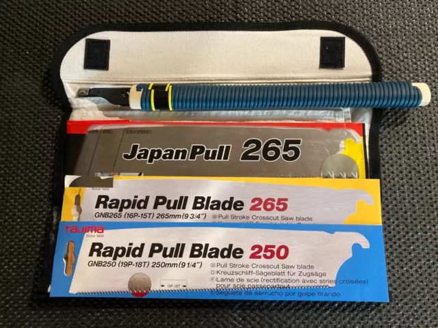 Tajima Pull Saw / 5-Piece Set / JPR-SET 16TPI & 19TPI Blades - Made In Japan