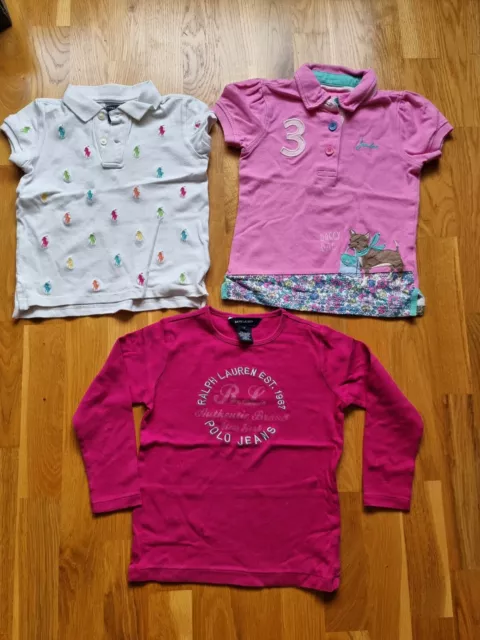 Girls Age 5 X3 Ralph Lauren Joules Tops T-shirt Bundle