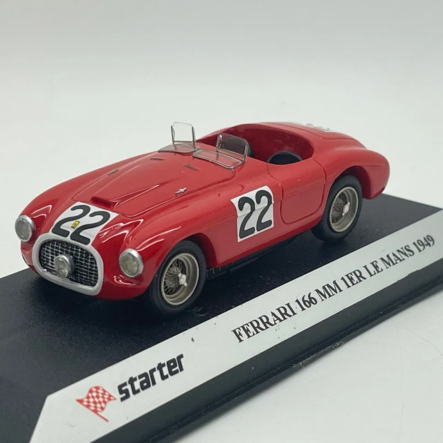 Miniature Starter LM049 - Ferrari 166 MM N°22 - Vainqueur Le Mans 1949 - Échelle 1:43 - Très Bon état