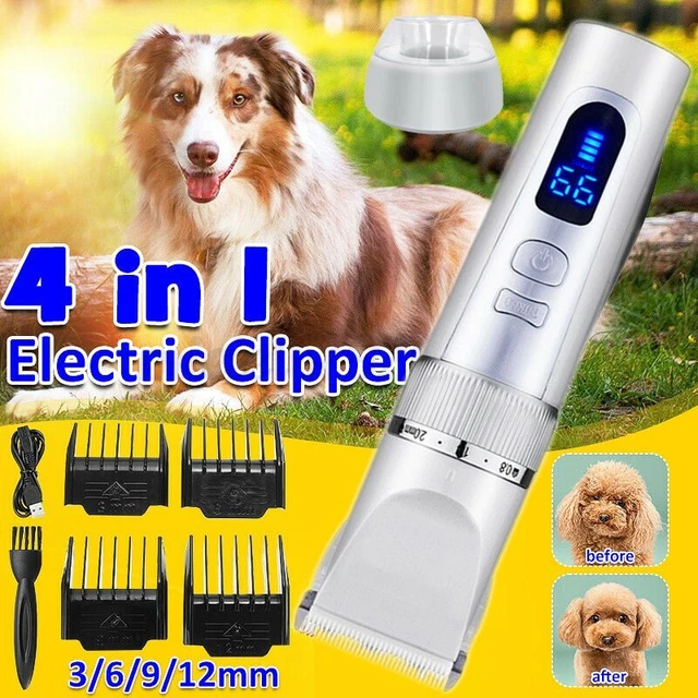Pro Hair Clipper Electric Pet Hair Trimmer USB Rechargeable Hair Grooming Set UK