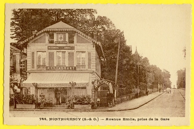CPA 95 - MONTMORENCY Avenue Emile CHALET des FLEURS HÔTEL RESTAURANT F. POUSSET