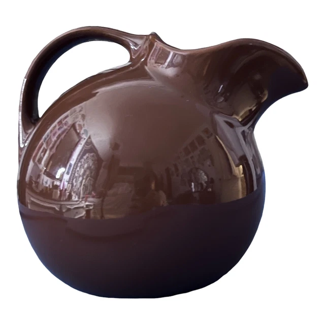 1960S VINTAGE HALL Pottery Jug Pitcher Brown Vintage Mid Century