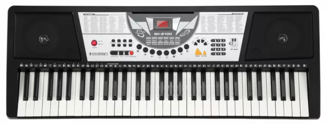 Clavier Numerique Piano Digital Synthetiseur 61 Touches 100 Sons & Rythmes LED