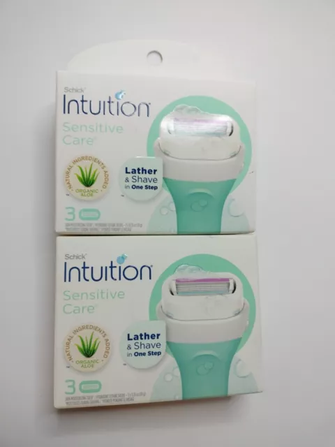 Schick Intuition Sensitive Care - 6 Moisturizing Cartridges Aloe Vitamin E *0682