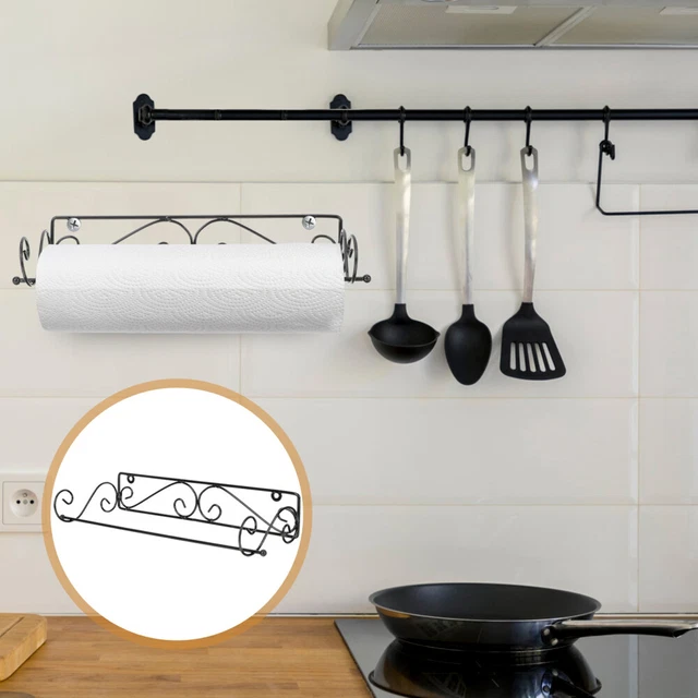 Paper Towel Bar Wrought Iron Roll Stand Napkin Dispenser Home Ledge
