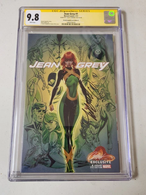 Jean Grey #1 CGC 9.8 SS JSC J Scott Campbell Exclusive Variant Cover A