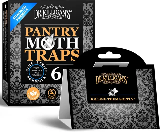 Dr.Killigan's Premium Pantry Moth Traps with Pheromones Prime Safe Non-Toxic New